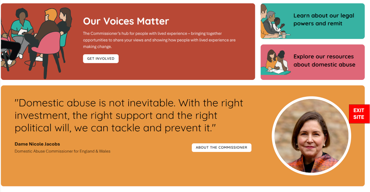Domestic Abuse Commissioner website